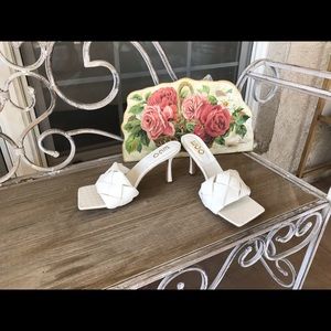 White Slip on Heels by EGO